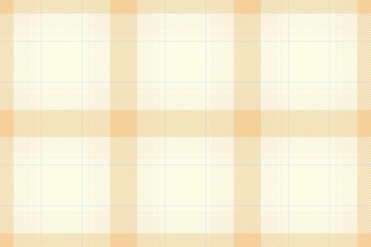 a plaid fabric with a white and tan background vector