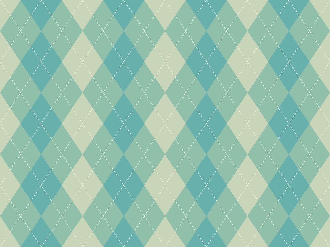 a blue and green argyle pattern background vector