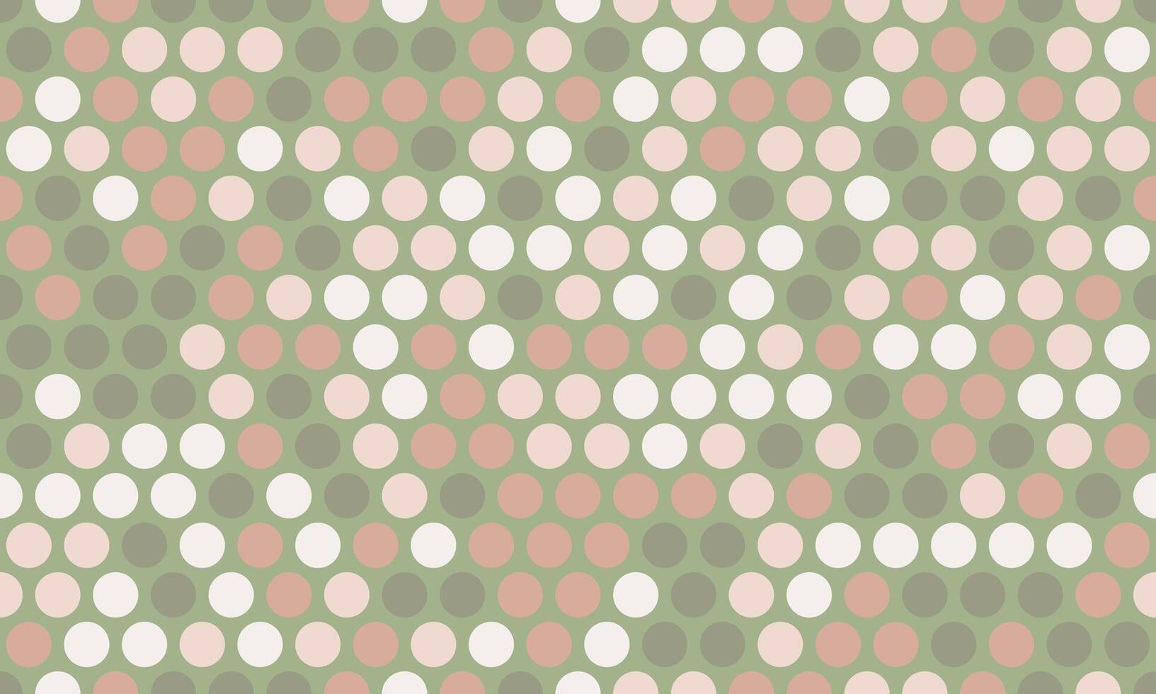 a green and pink polka dot pattern vector