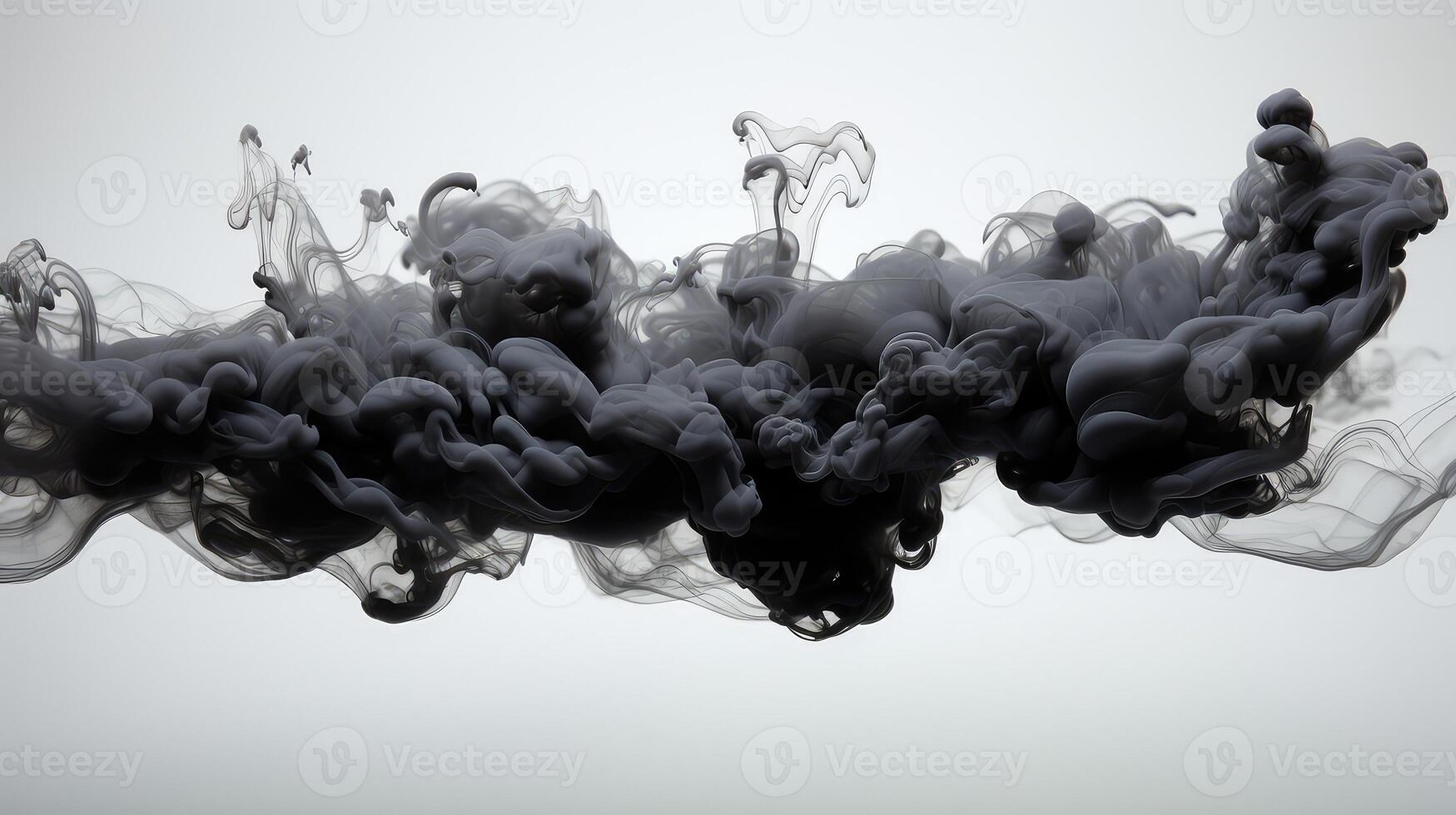 cloud black ink in water photo