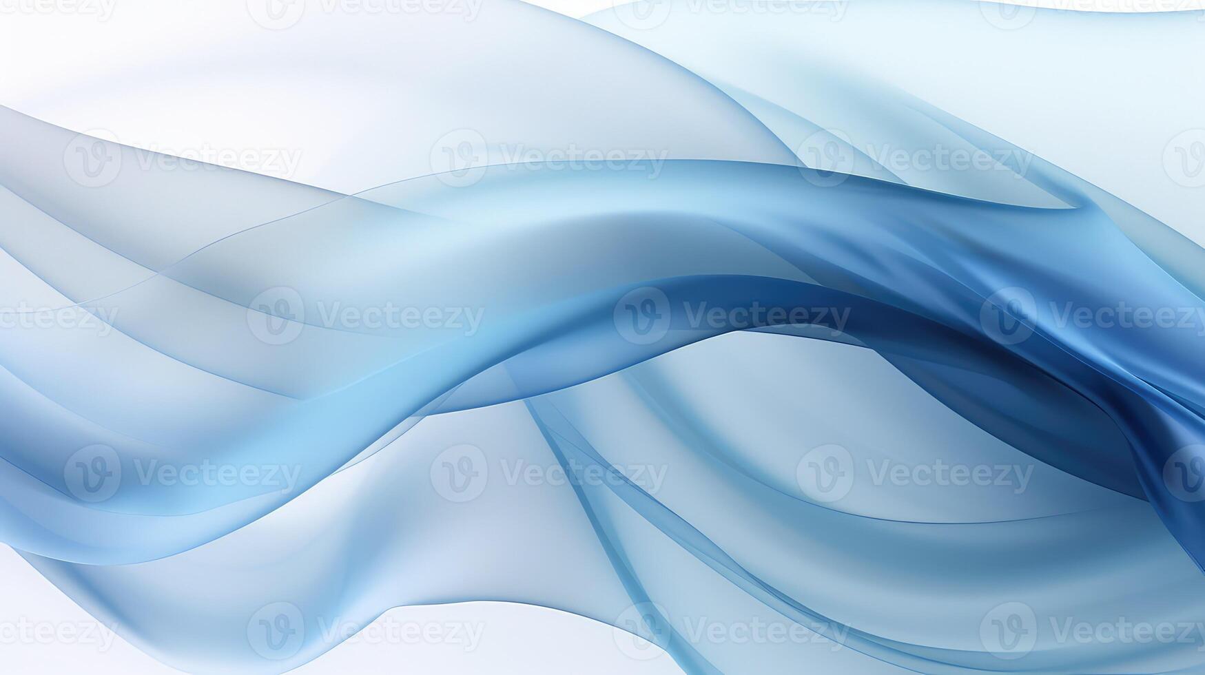 floating blue abstract shapes photo