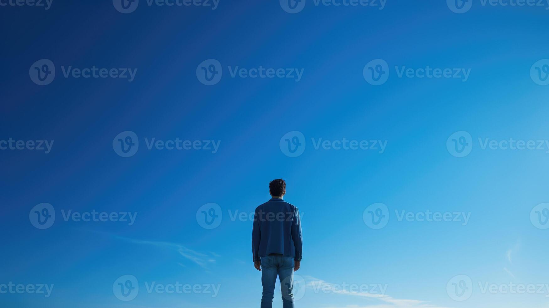 freedom blue background person photo