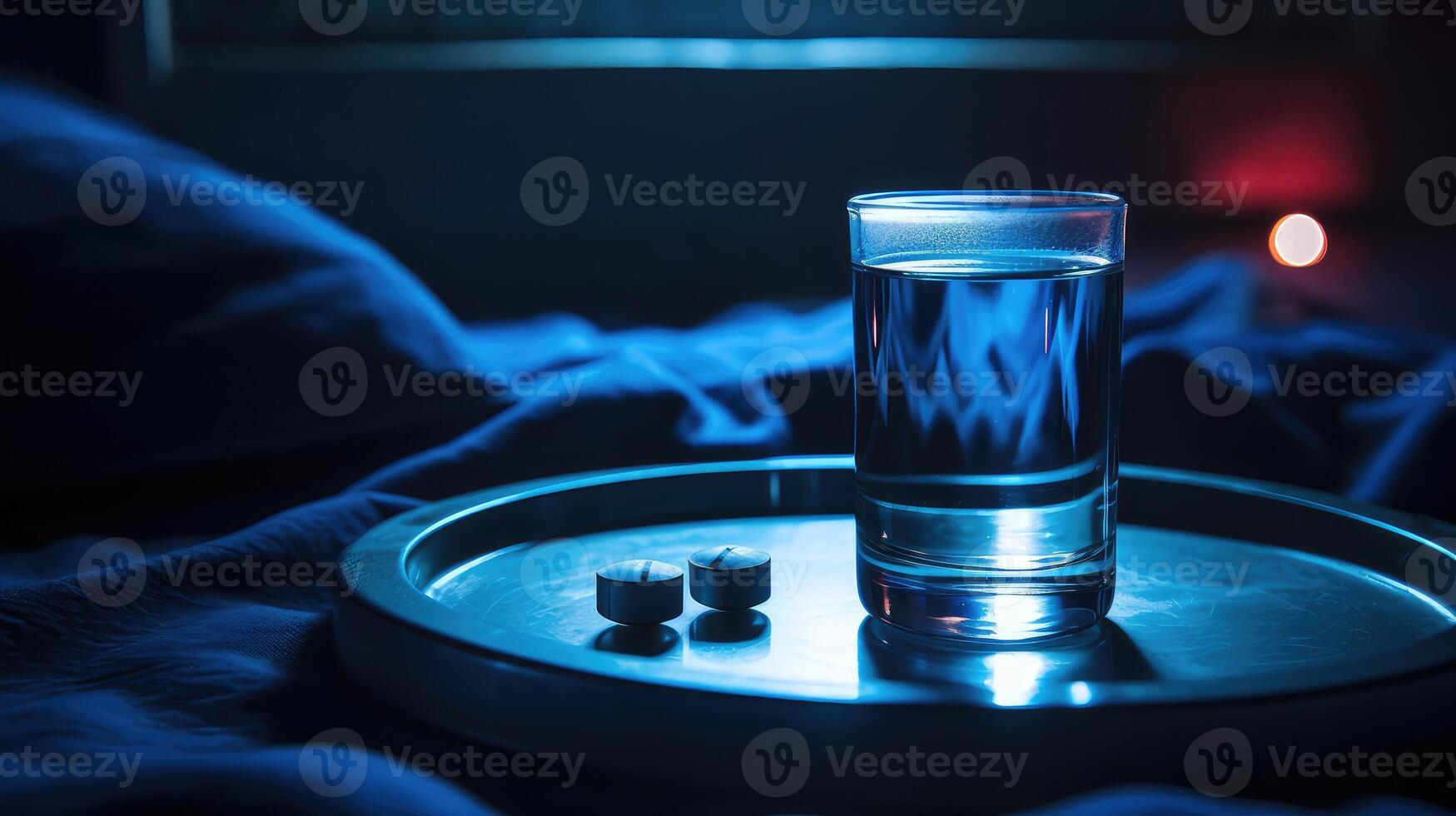 bedtime blue pill round photo