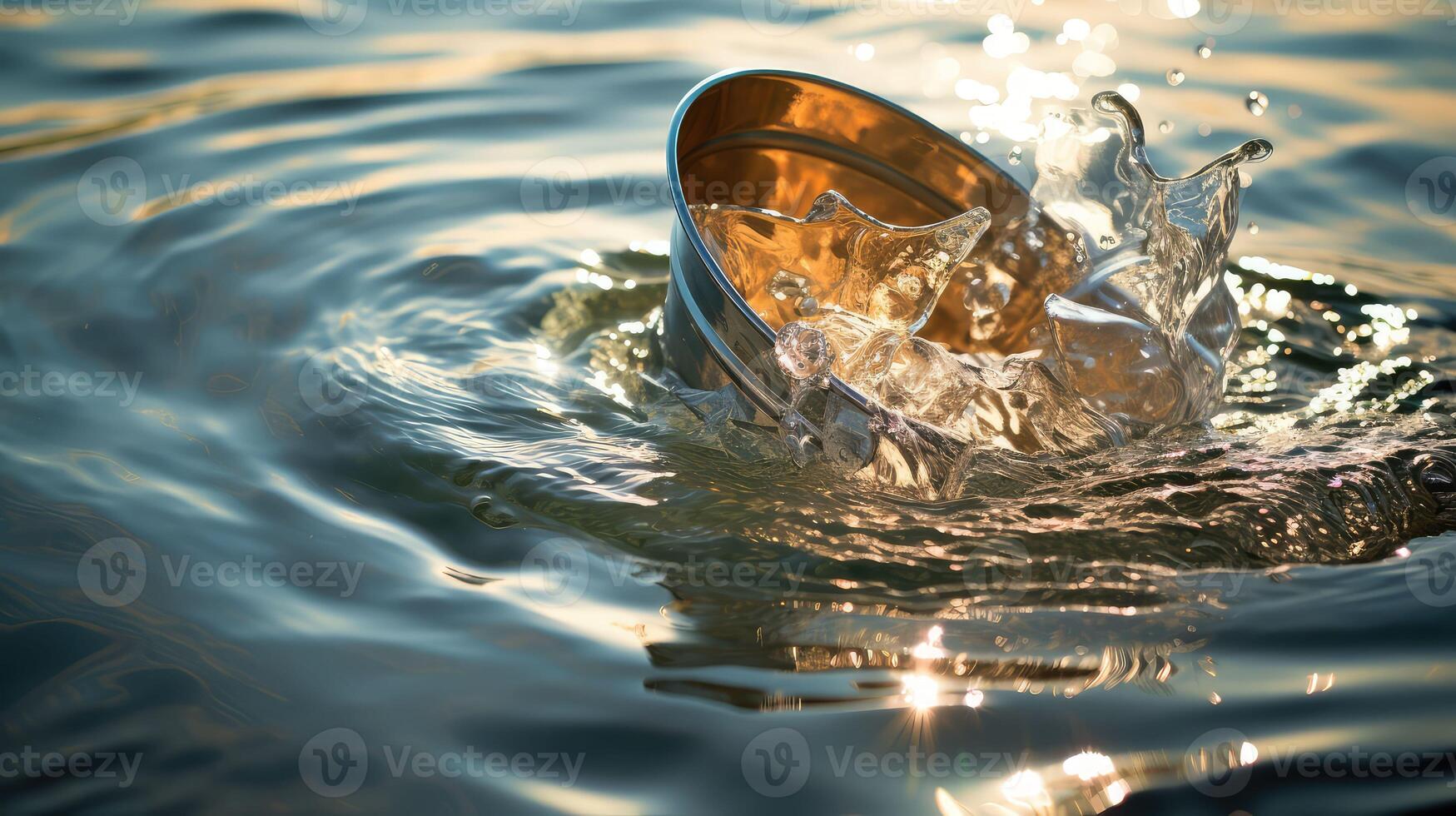metal bucket water photo