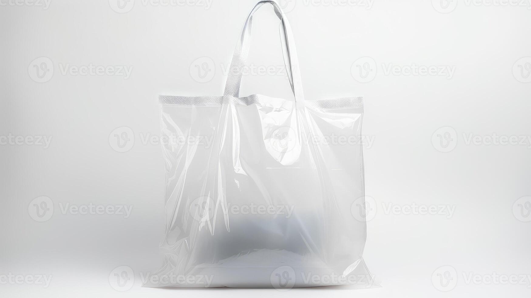 empty plastic bag isolated photo