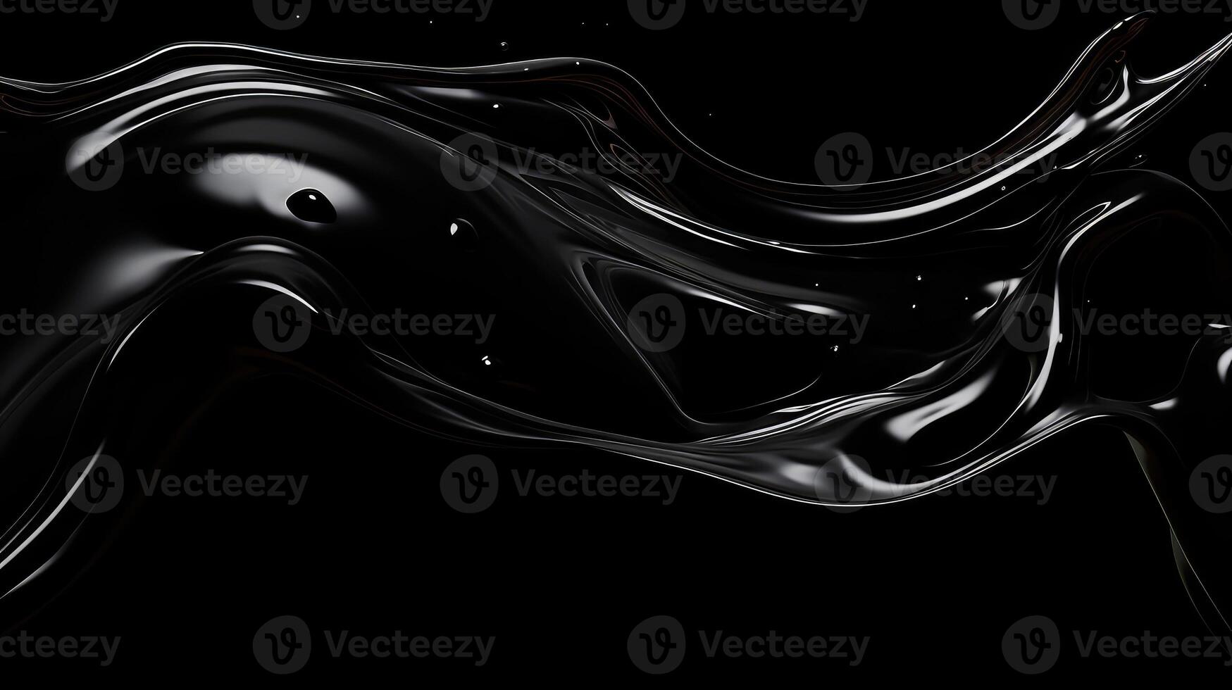 liquid abstract black background photo