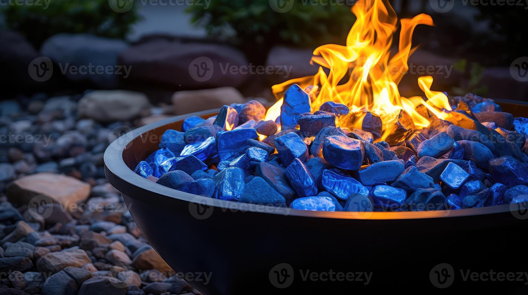 contrast blue ember photo