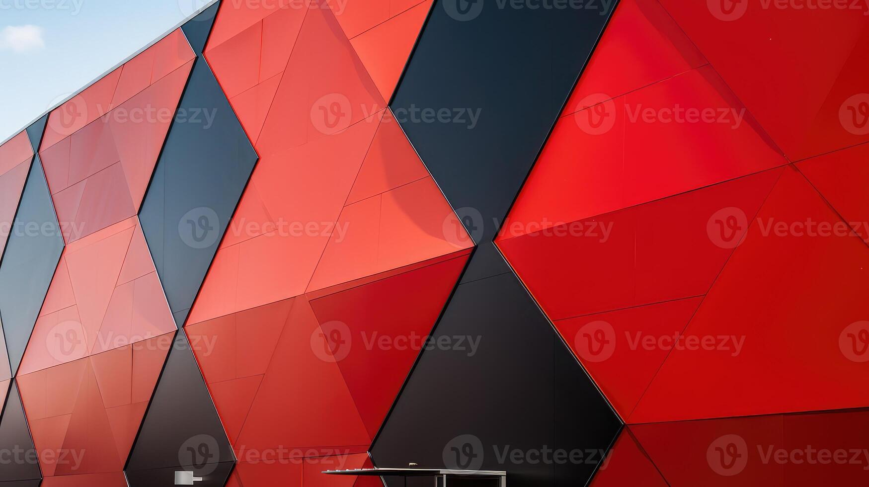 design polygon red photo