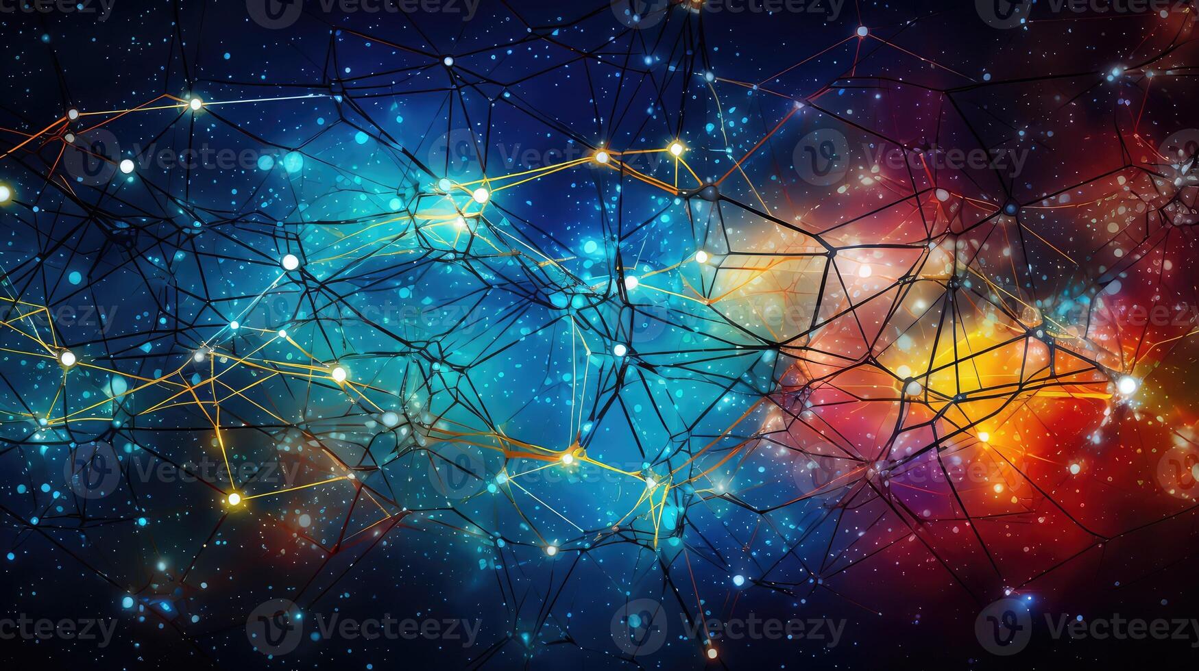 network abstract big data photo