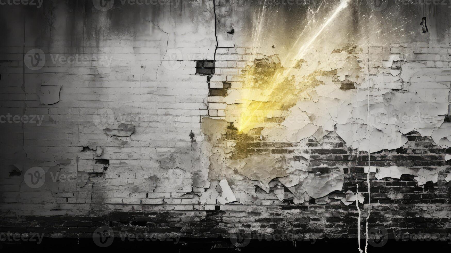 crumbling yellow ray background photo