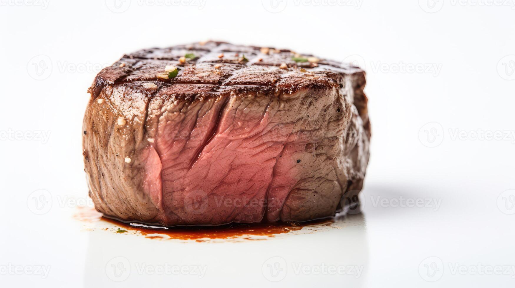 texture filet mignon white background photo