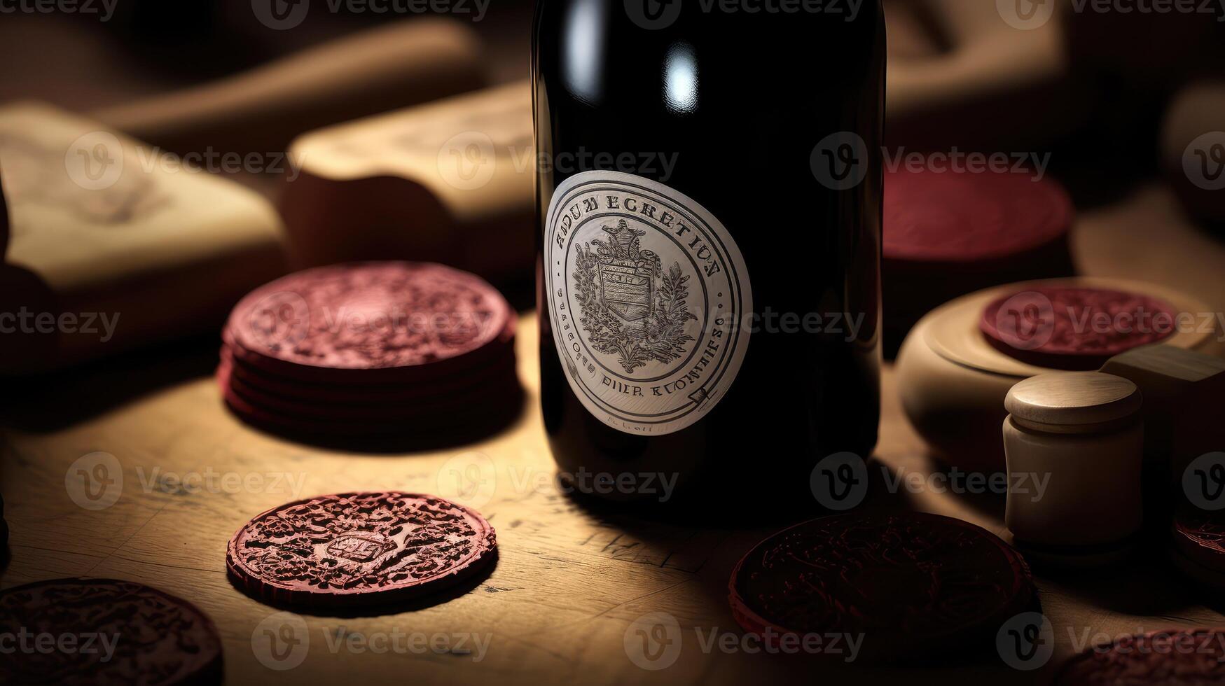 france beaujolais bottles photo