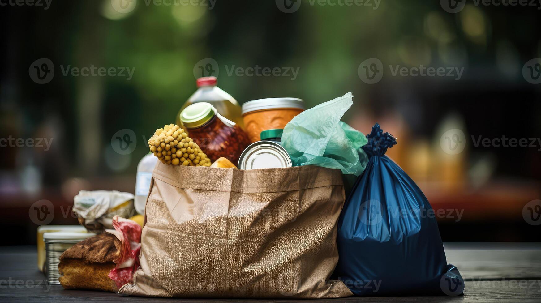 goods bag of food photo