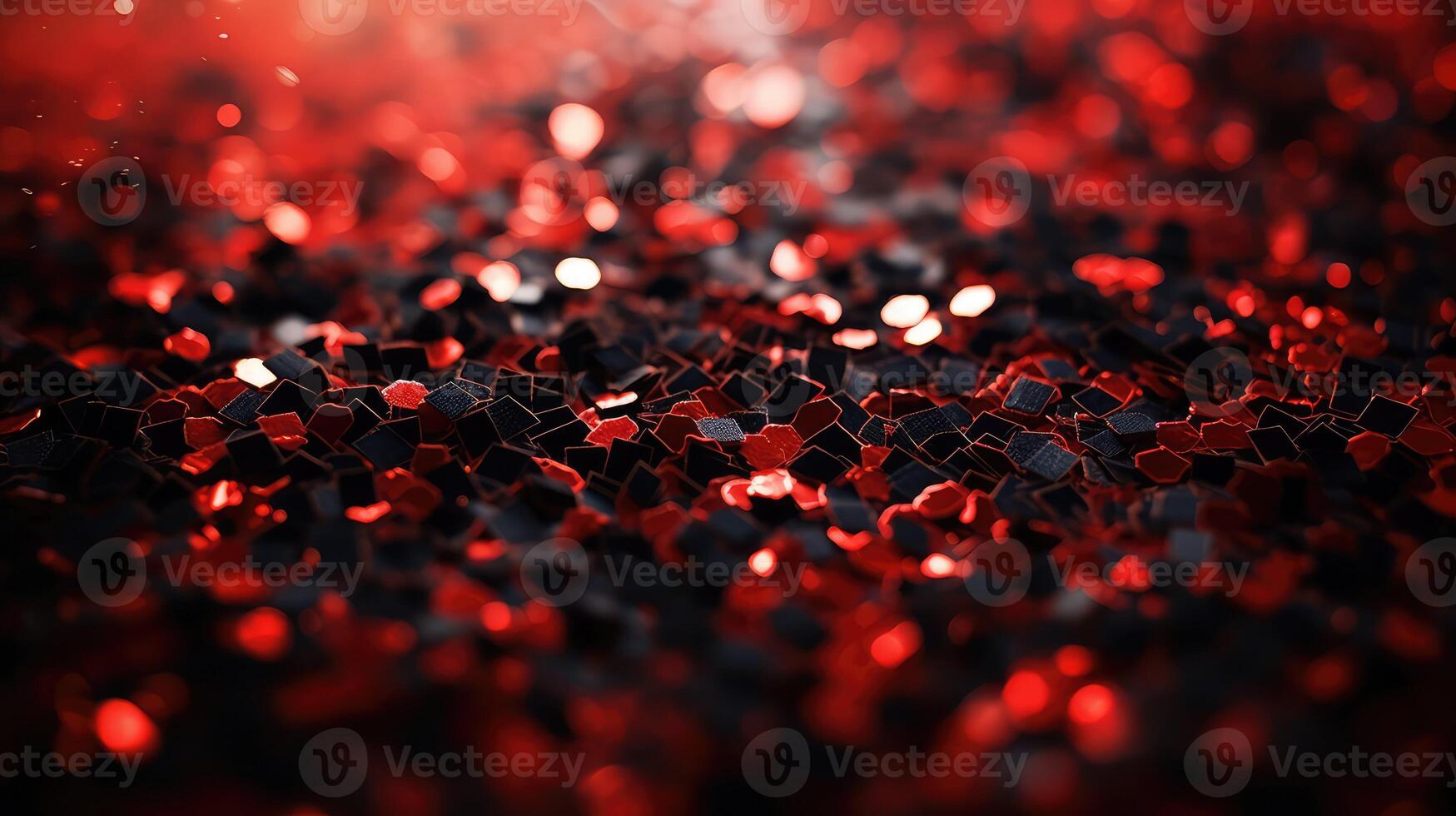 carpet red and black confetti photo