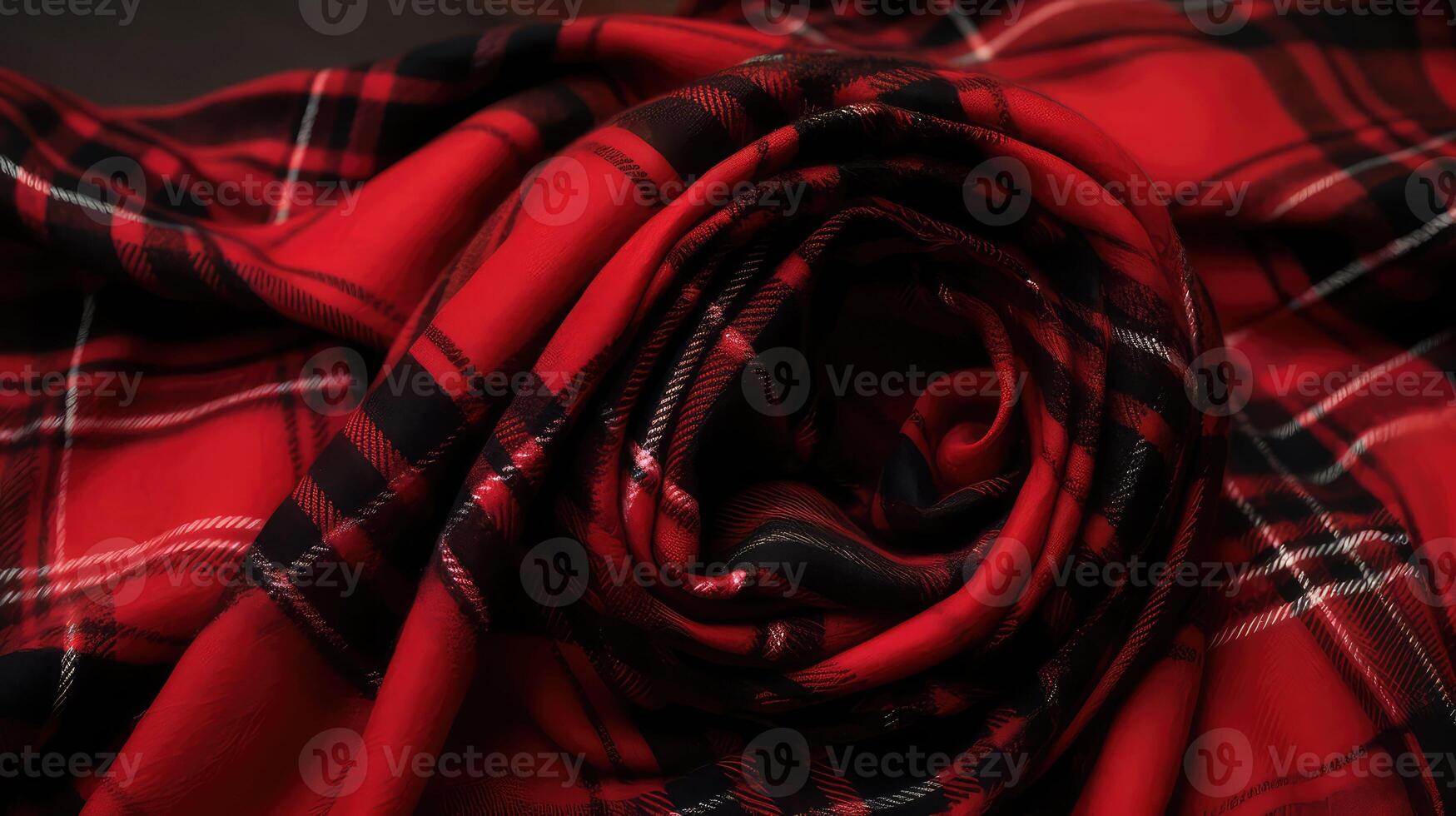 fabric red and black pattern photo