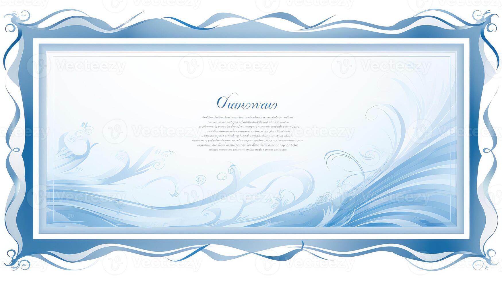 sports blue certificate border photo