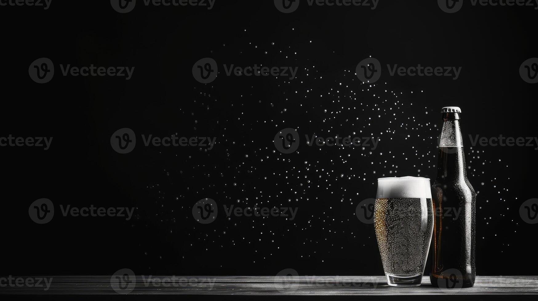bubbles beer outline photo