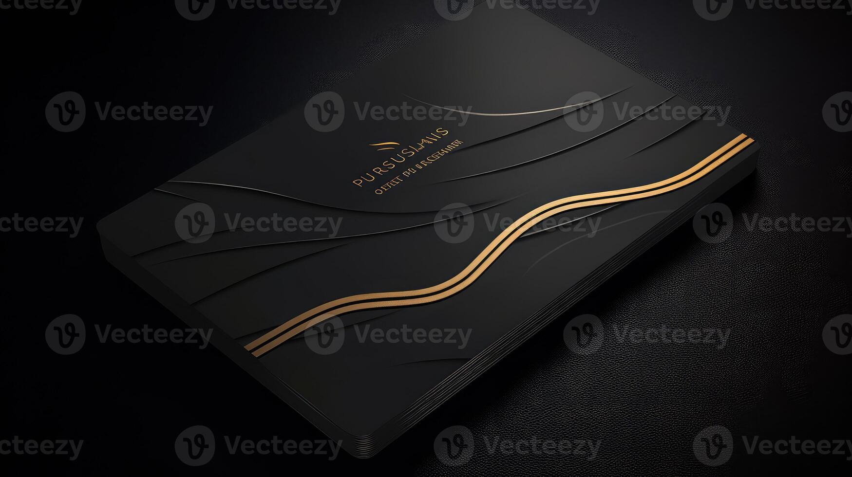 design black and gold business card photo