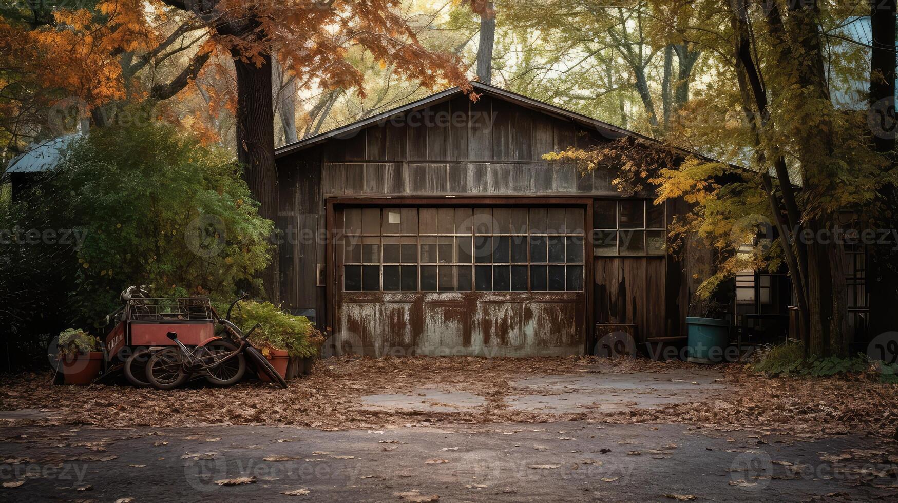 metal garage door house photo