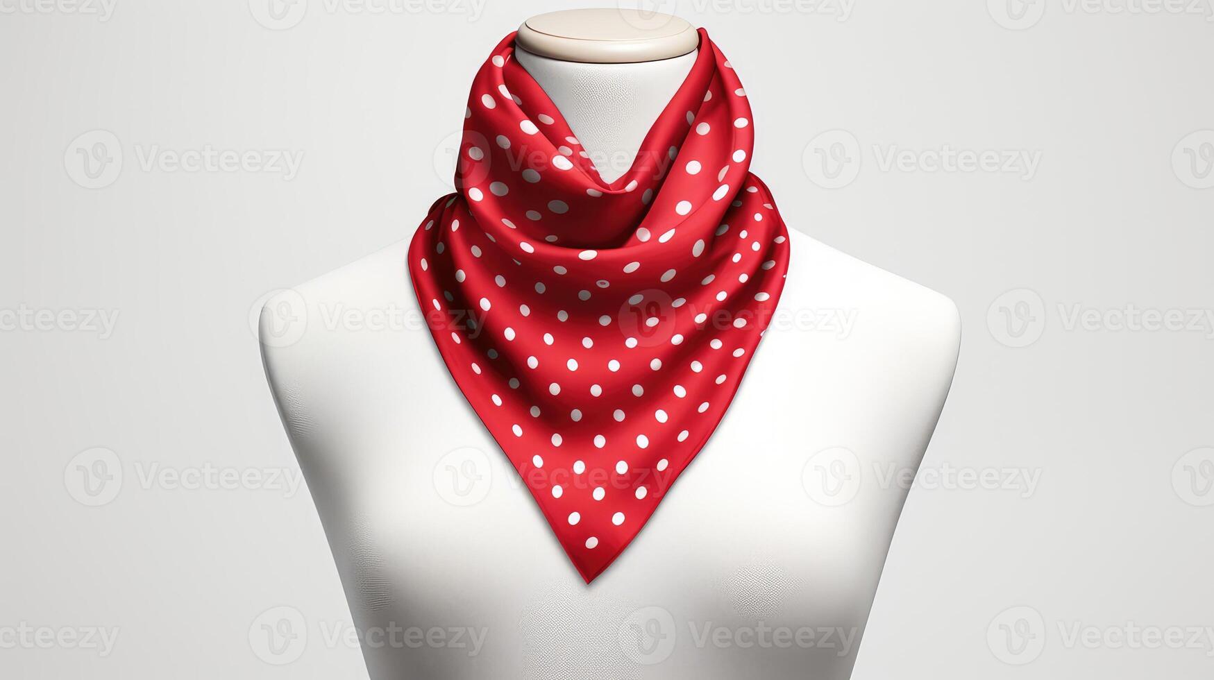 dots red bandana pattern photo