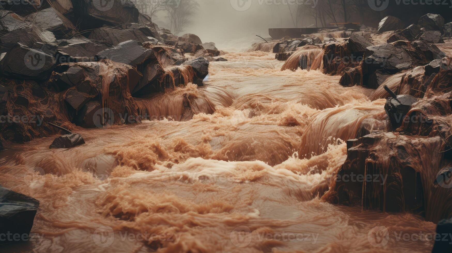 contamination murky water photo