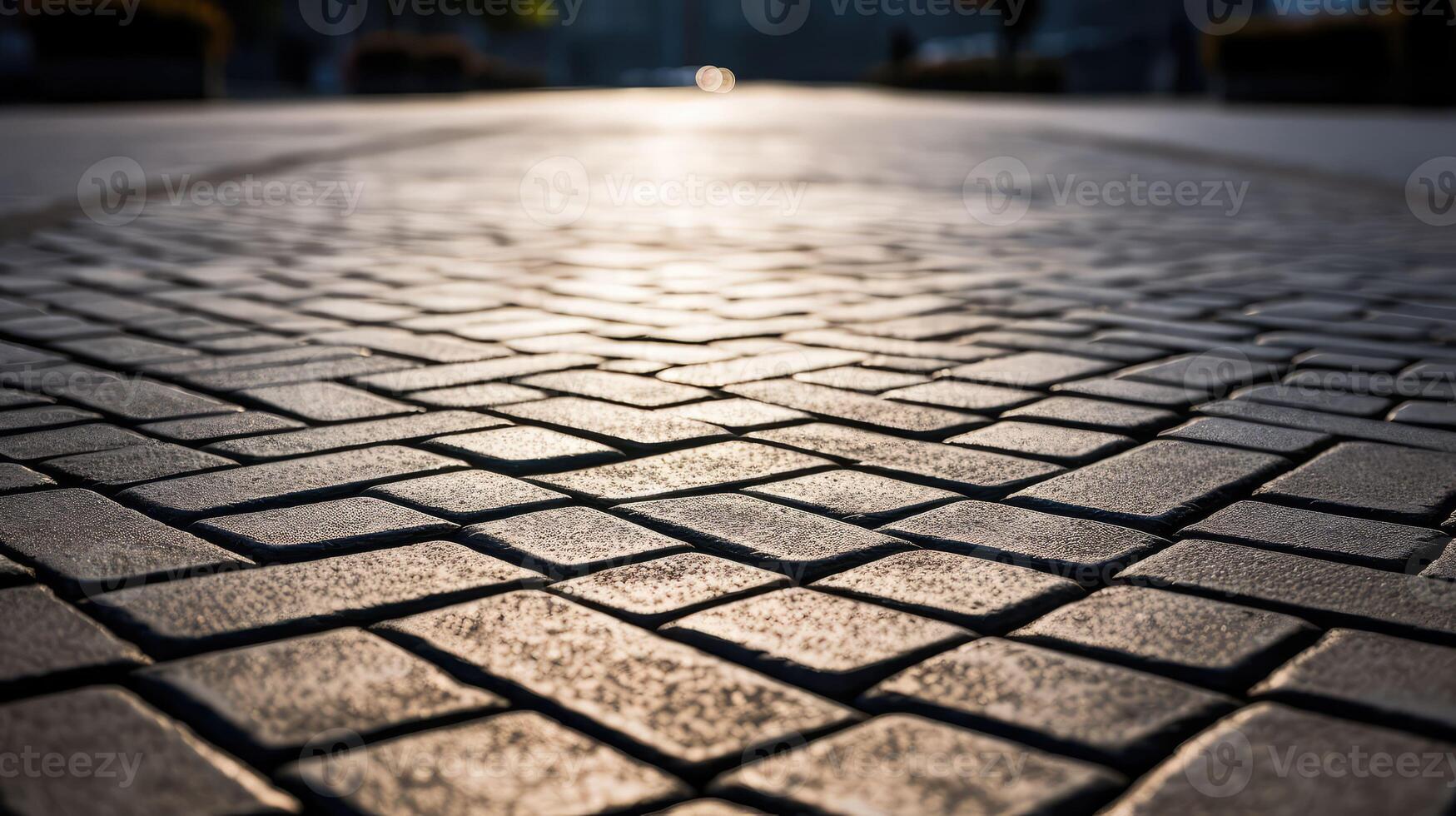 interlocking pavement road photo