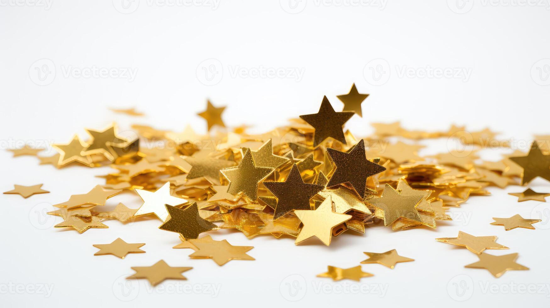 glamorous gold confetti stars photo