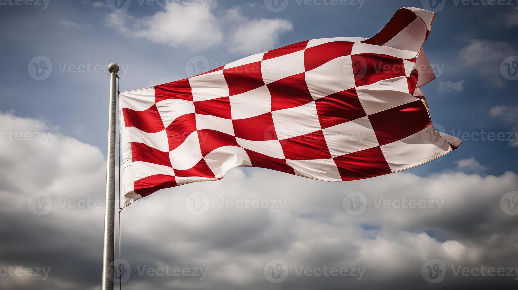 flag red and white checkerboard photo