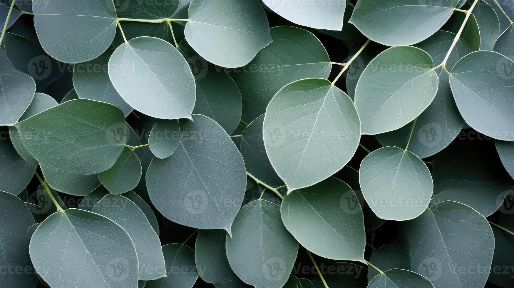 fresh eucalyptus leaves photo