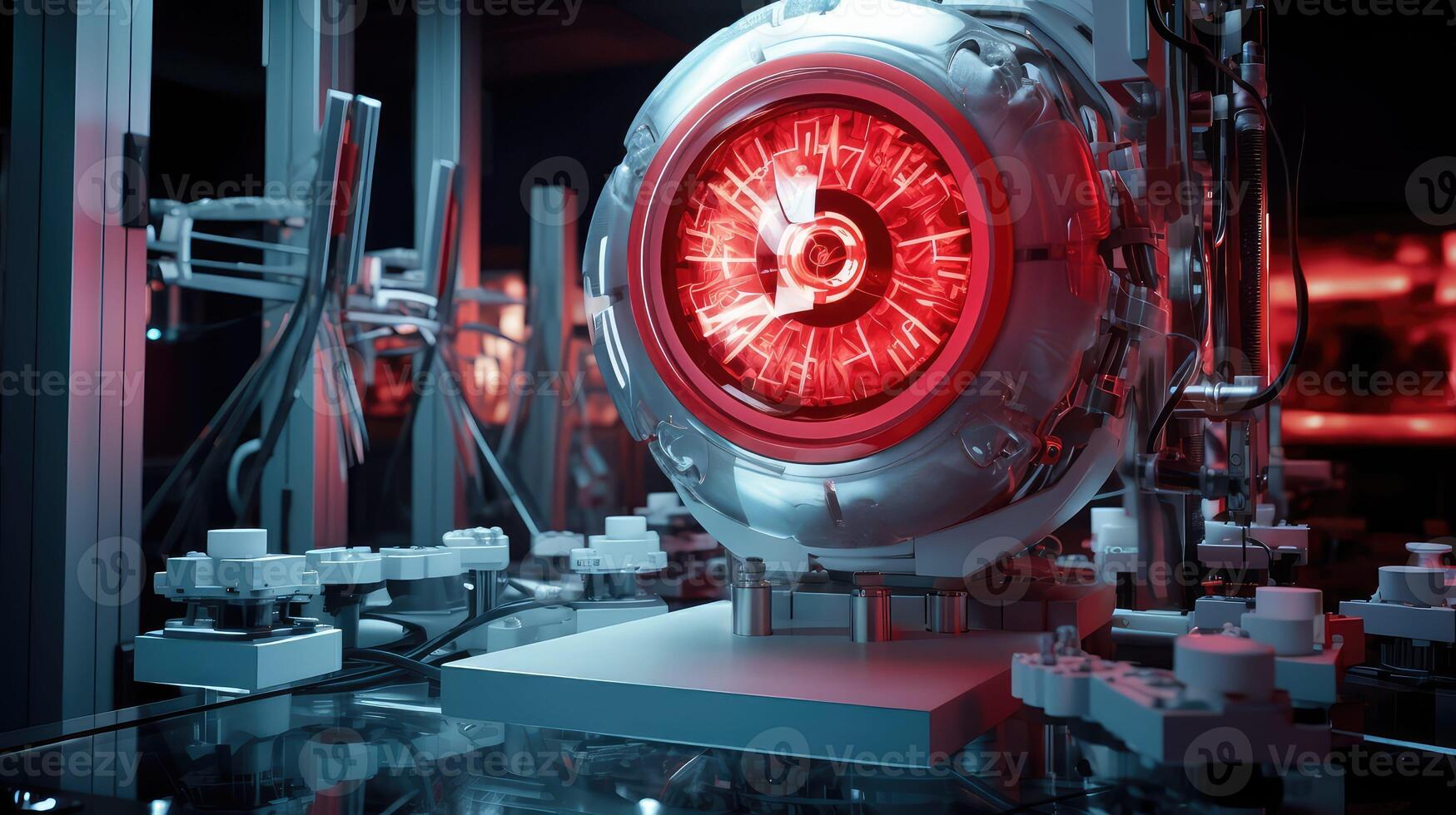 screens red robot eye photo