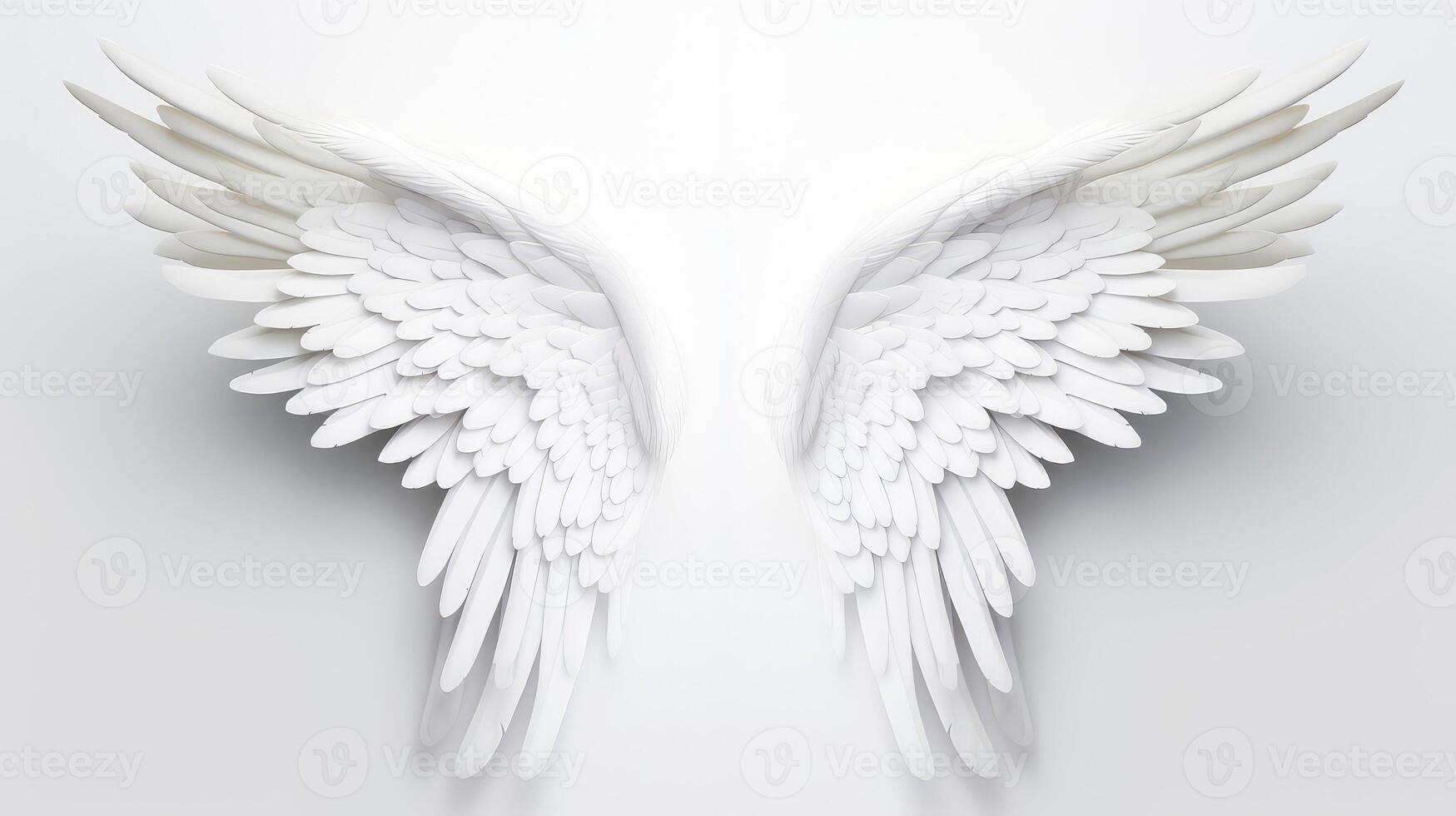 minimalist angel wings white background photo