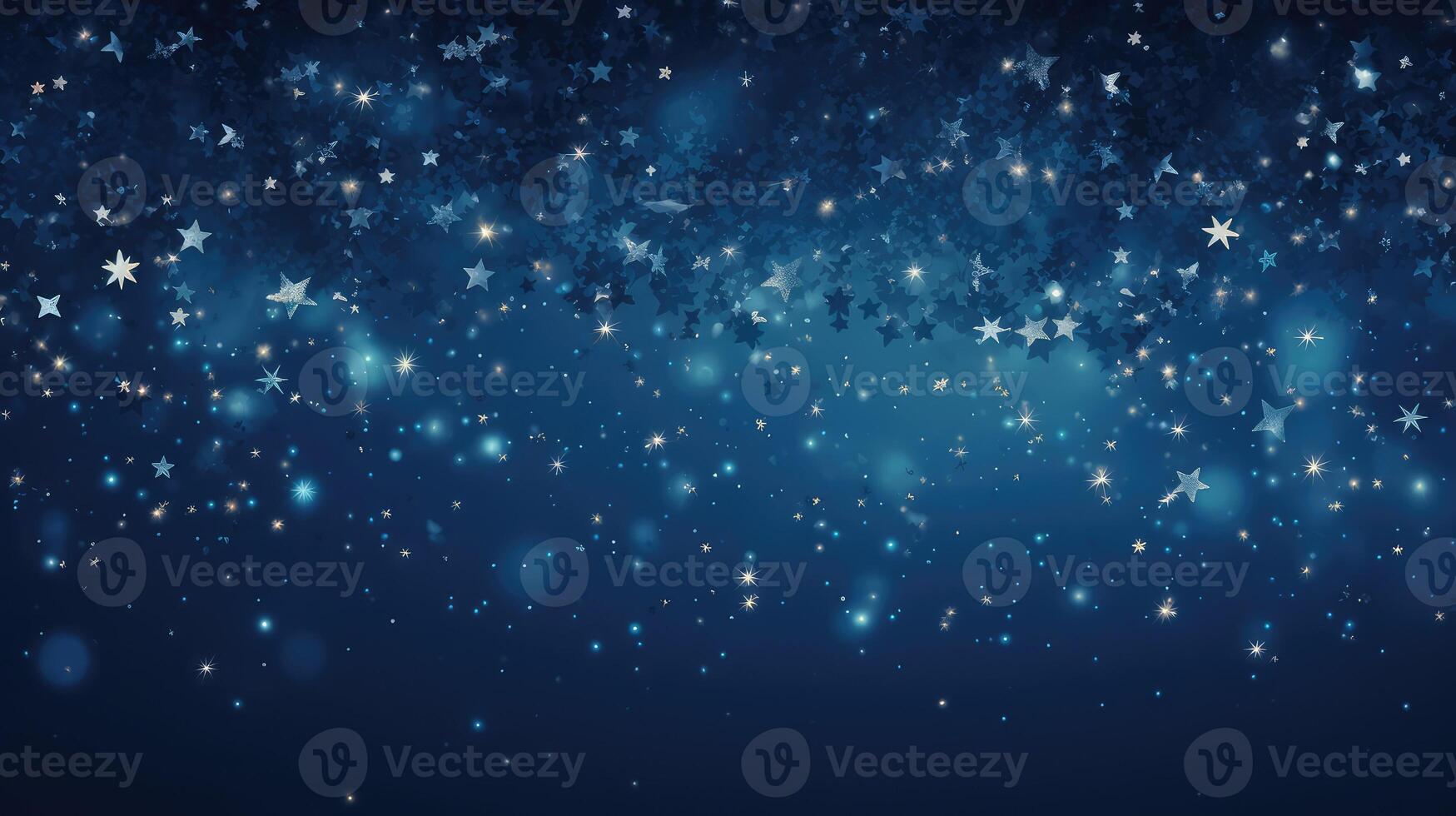 silver blue background stars photo