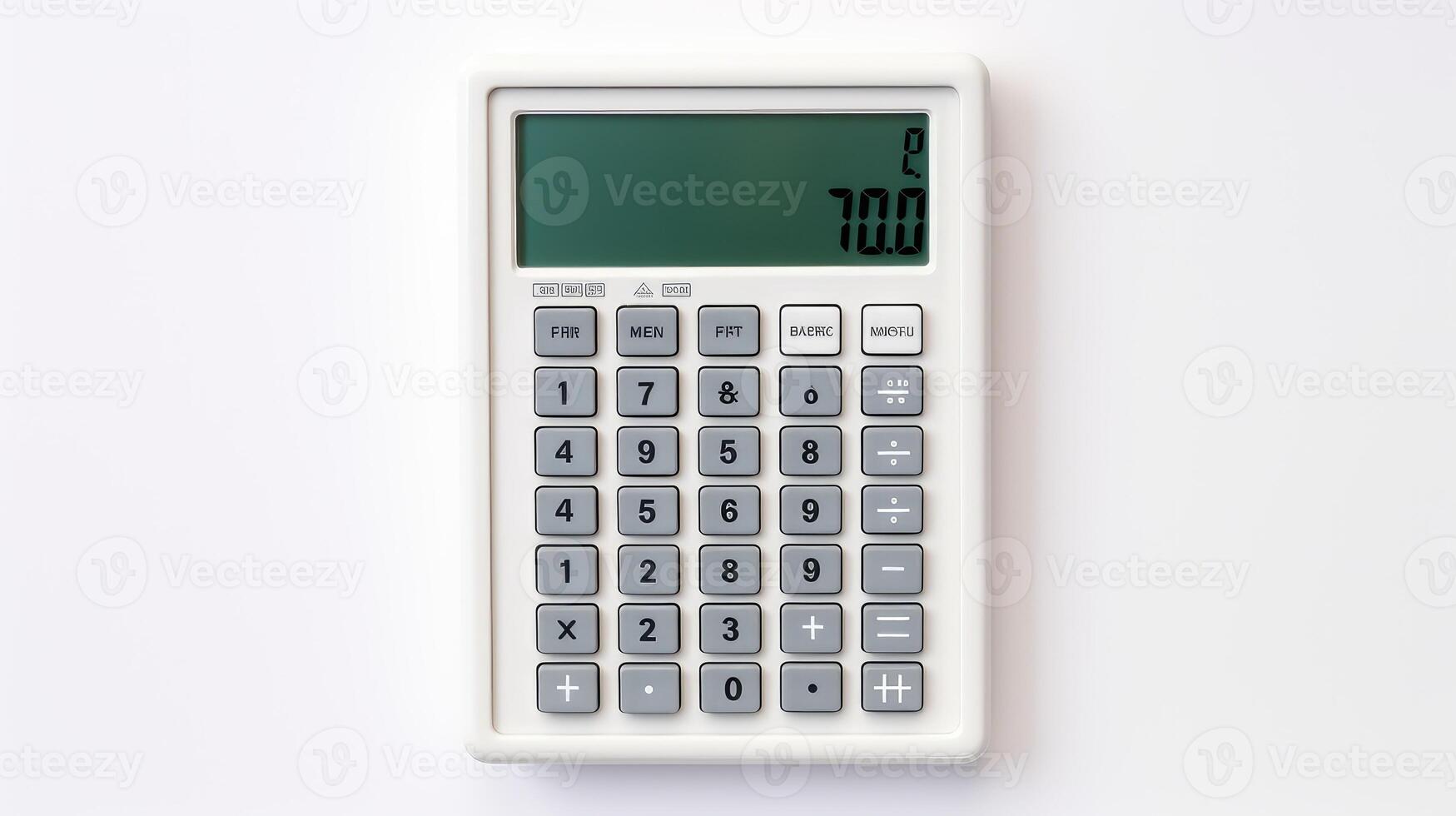 balance calculator white background photo