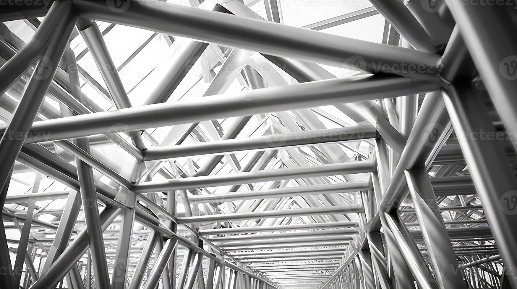 architecture metal building trusses photo