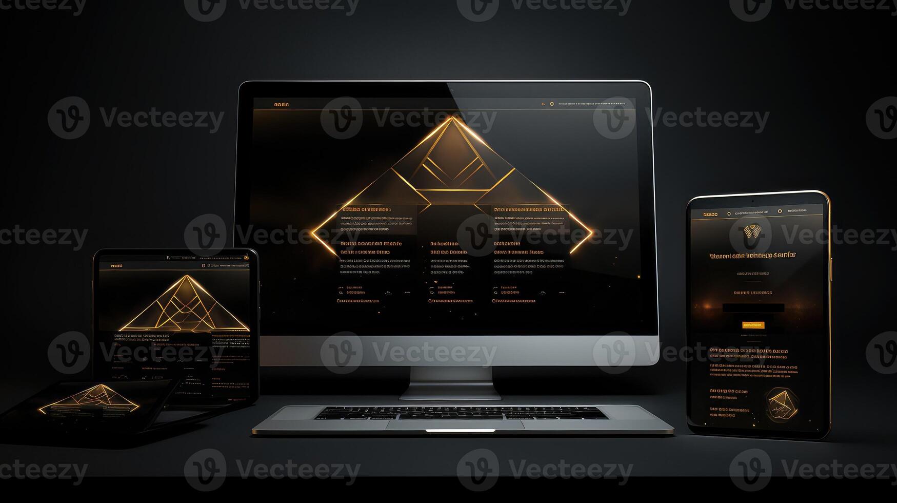 website digital marketing black and gold photo
