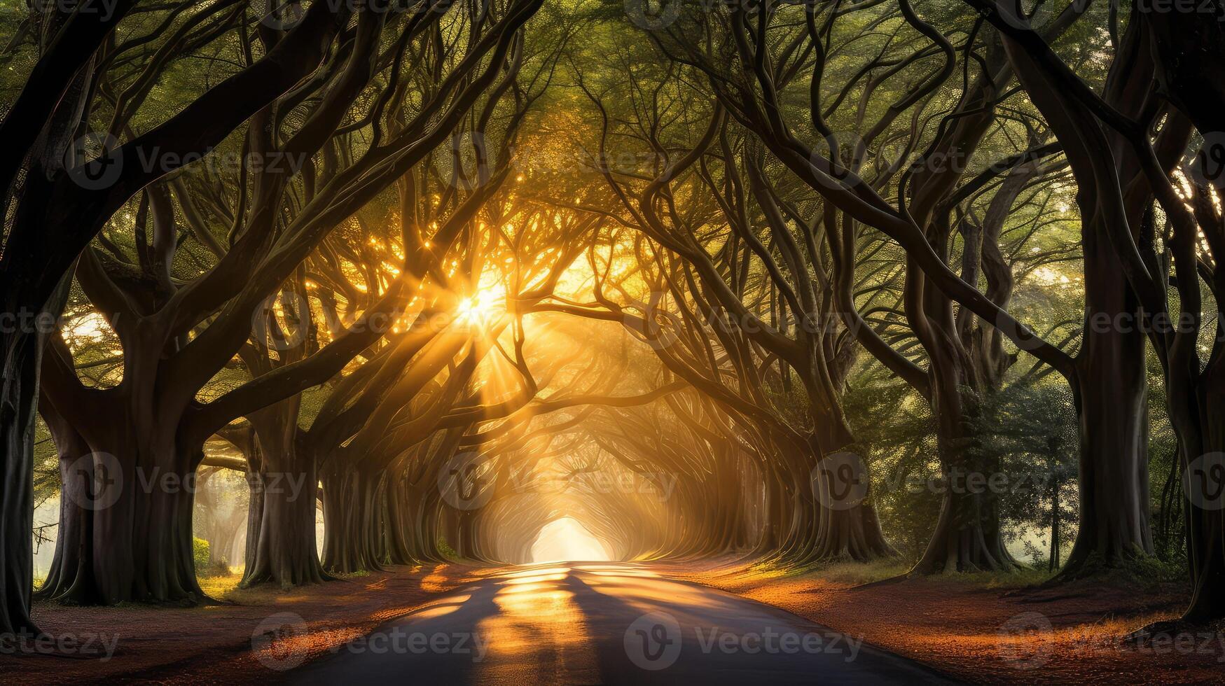 nature trees looking up photo