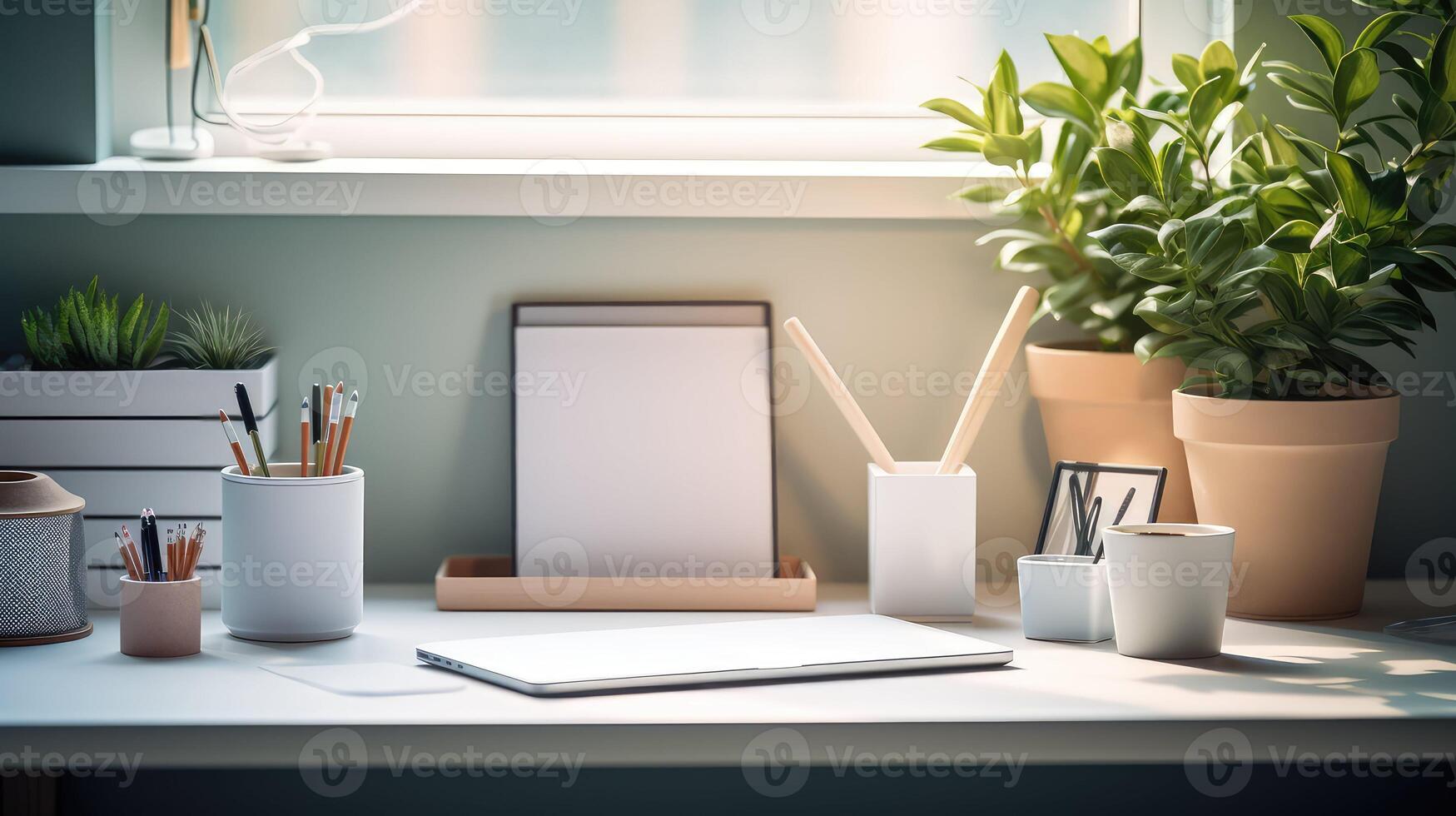 efficiency tidy desk photo
