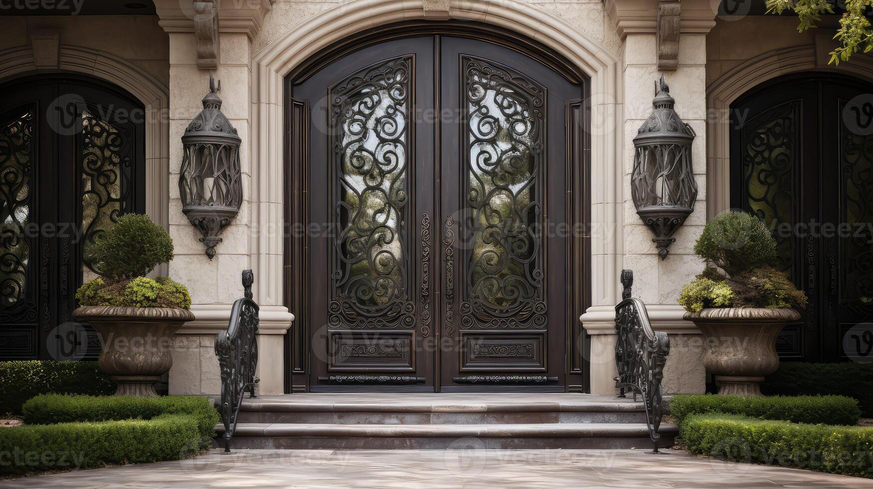wrought home front door photo