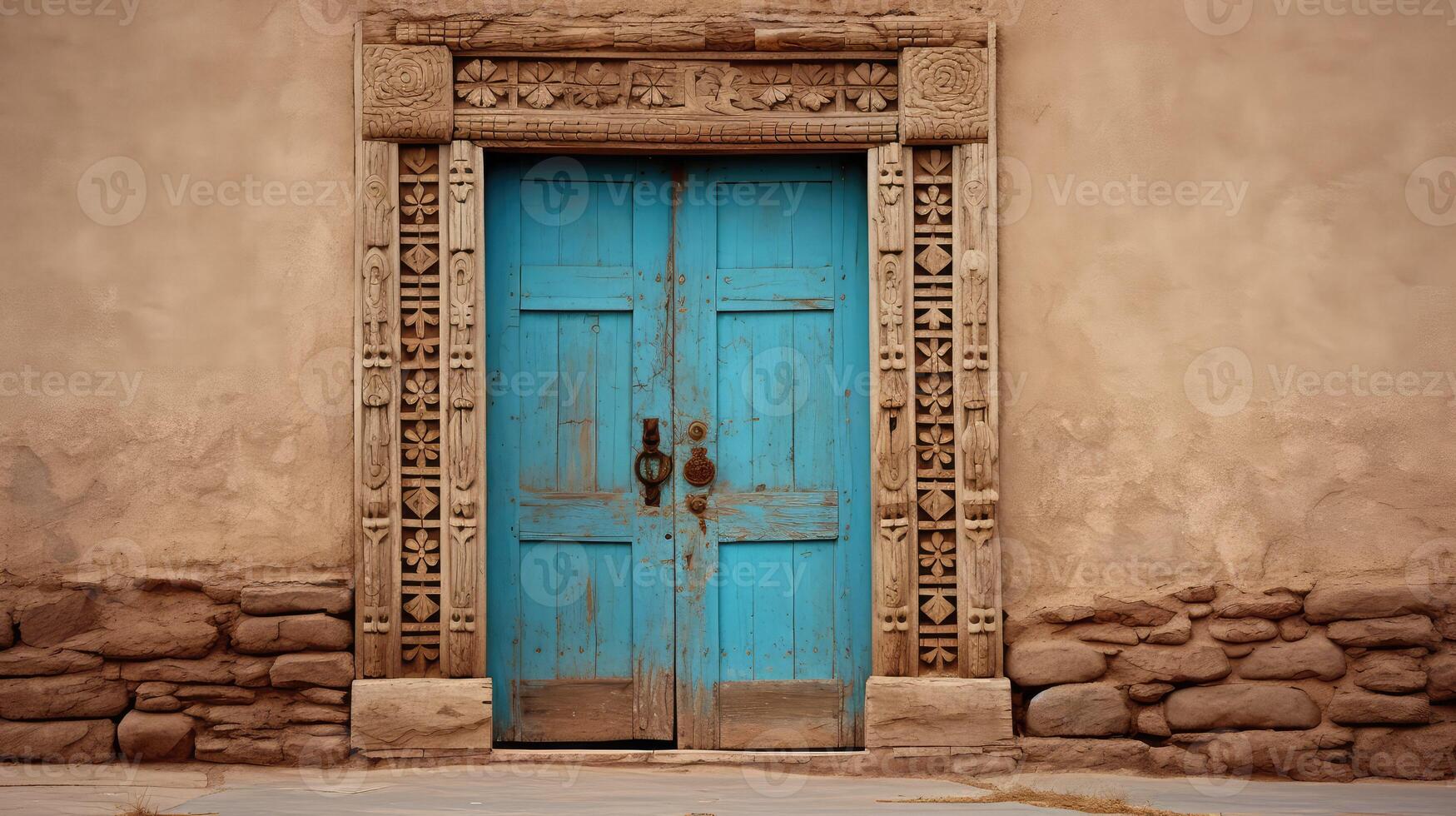 village adobe door photo
