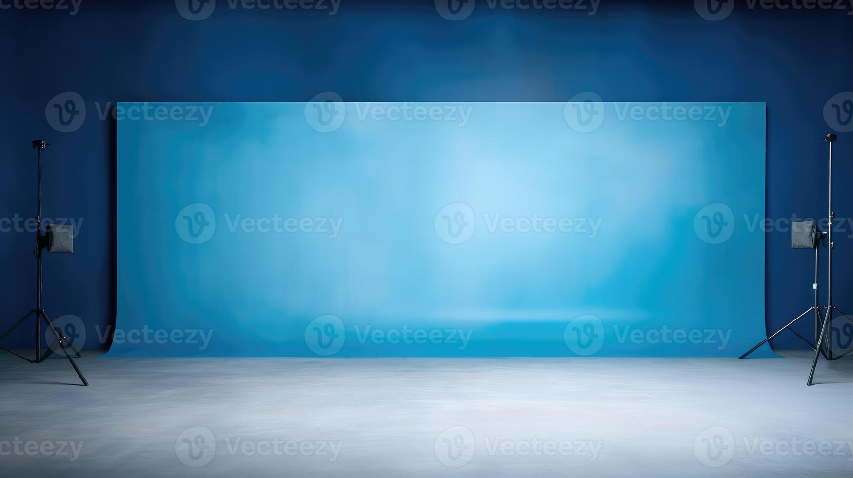 fashion blue studio backdrop photo