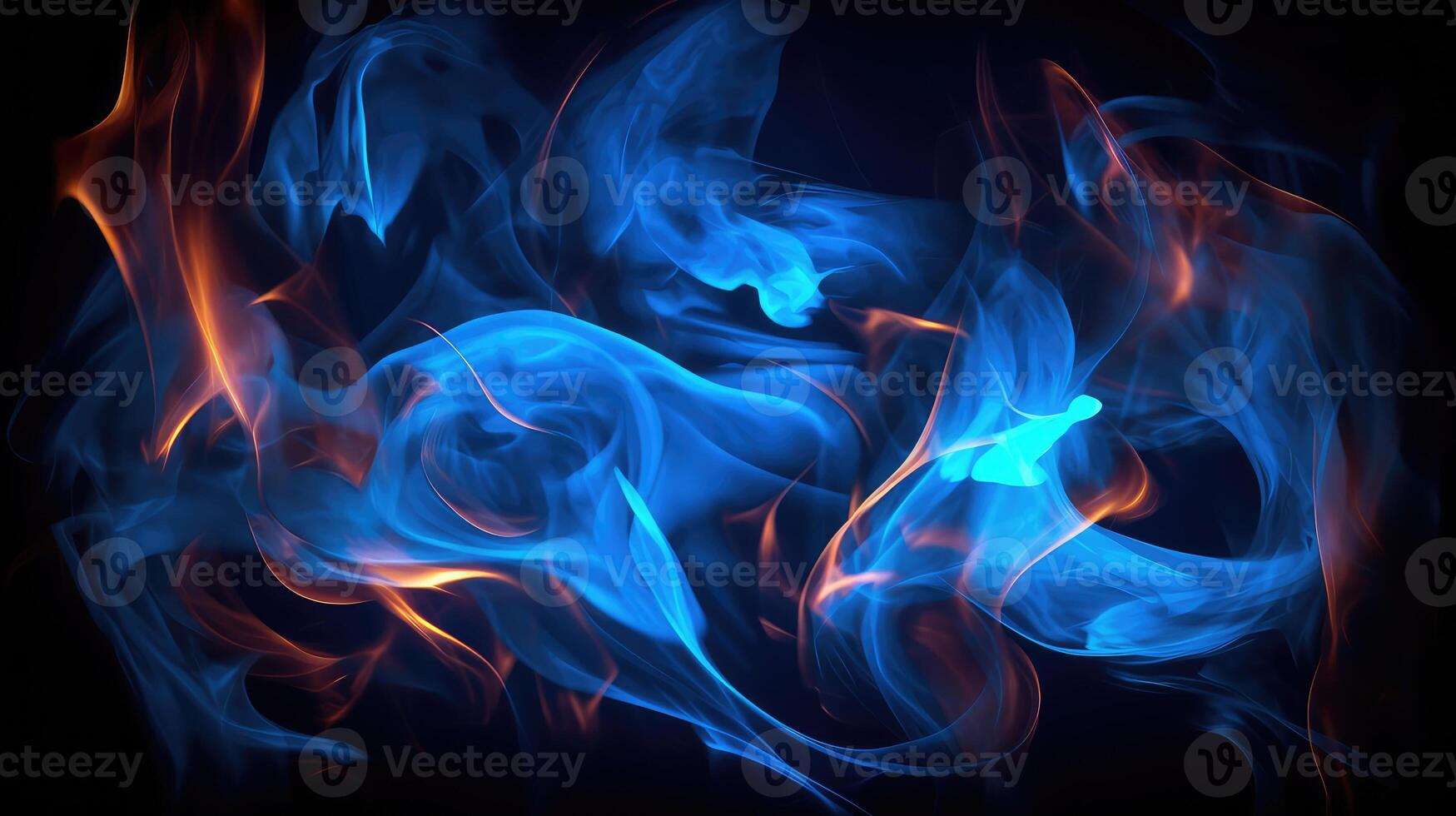 mesmerizing colored fire photo