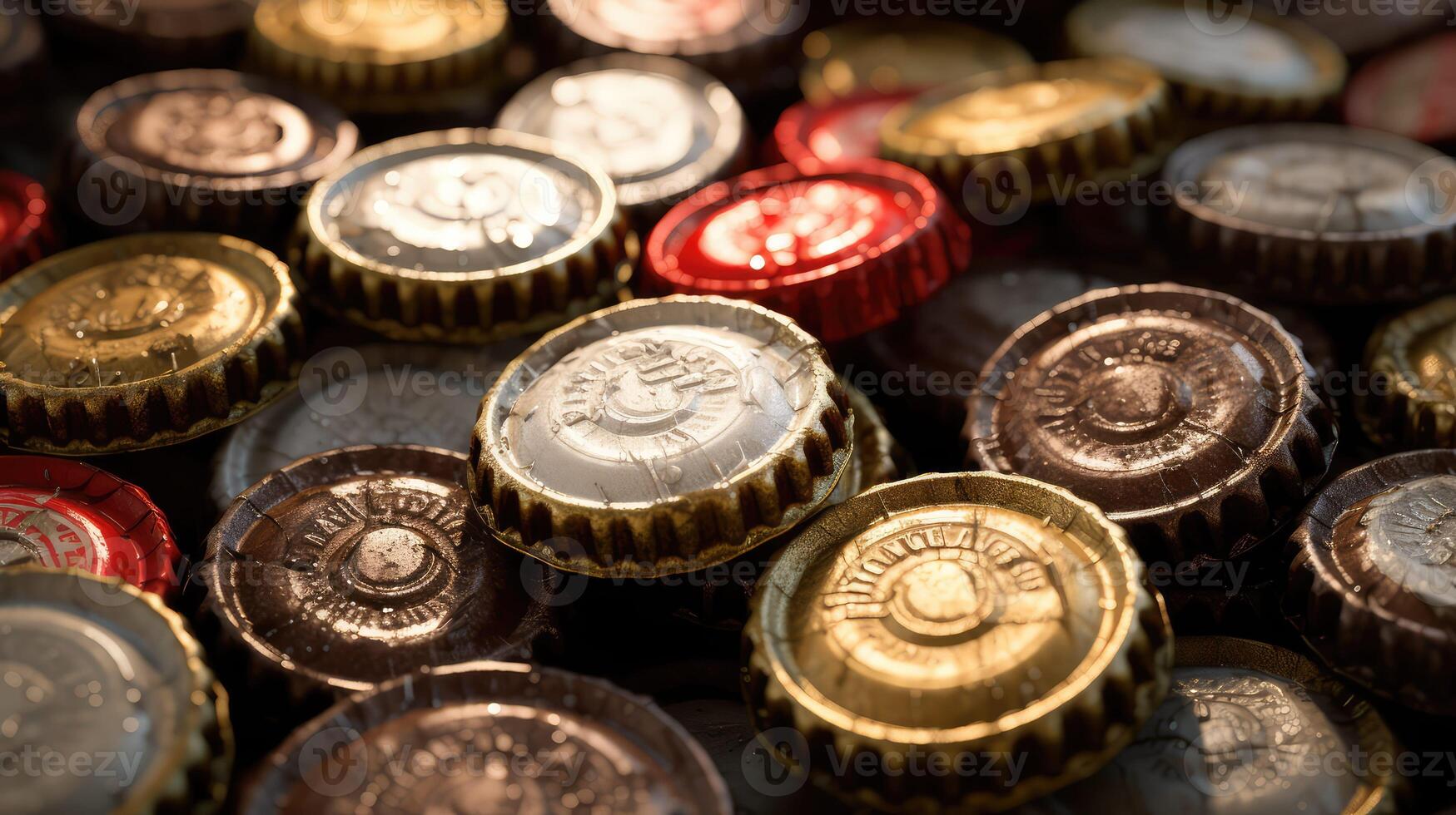 nostalgia beer bottle caps photo