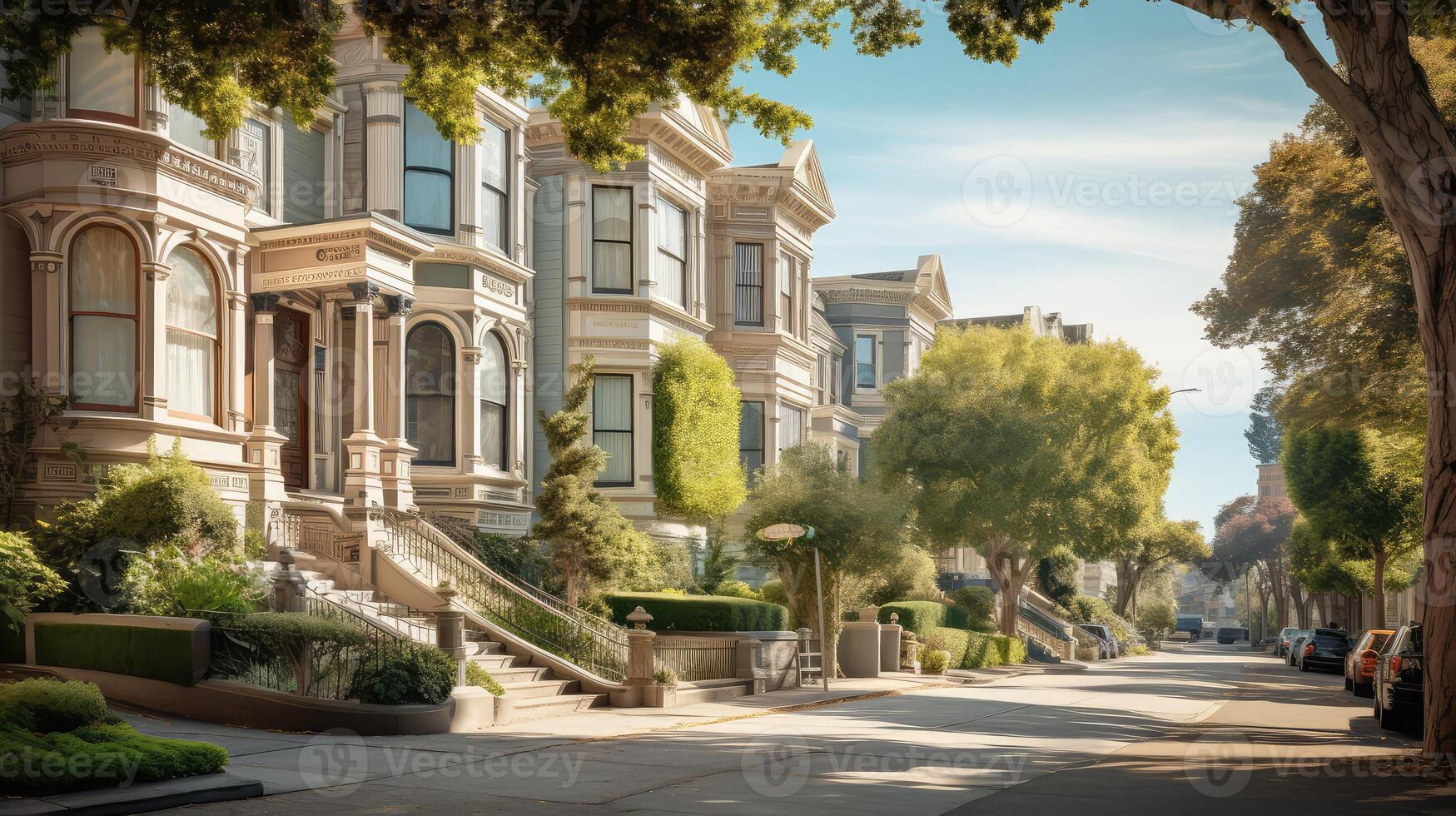 architecture houses on street photo