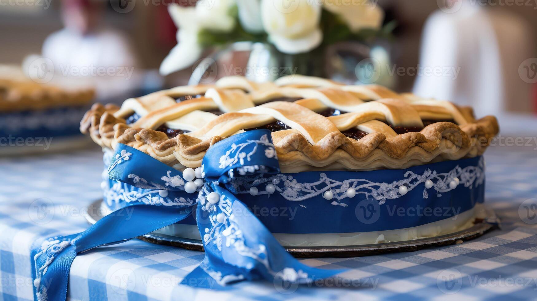 pie blue ribbon photo