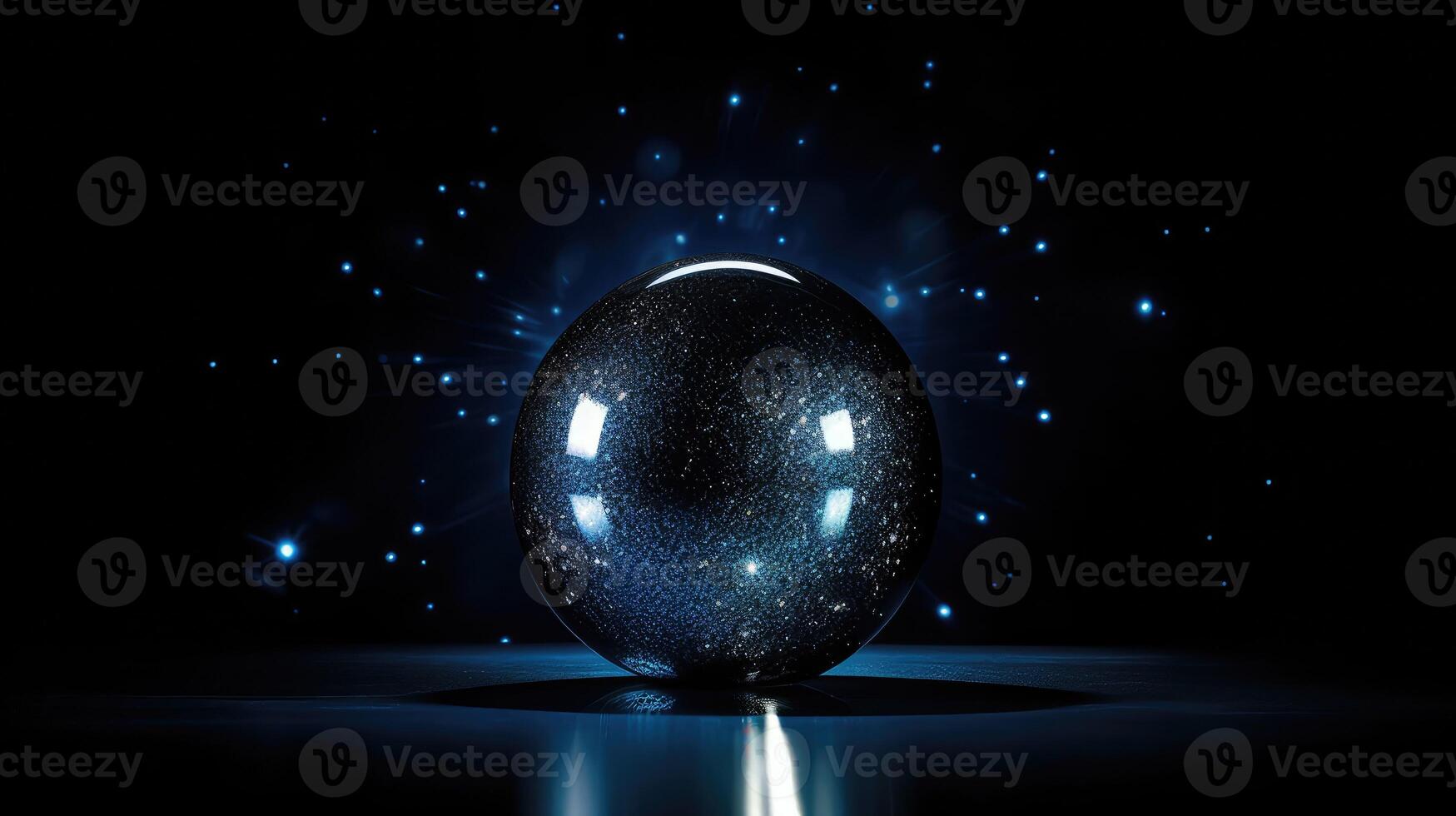 blue black bowling ball photo