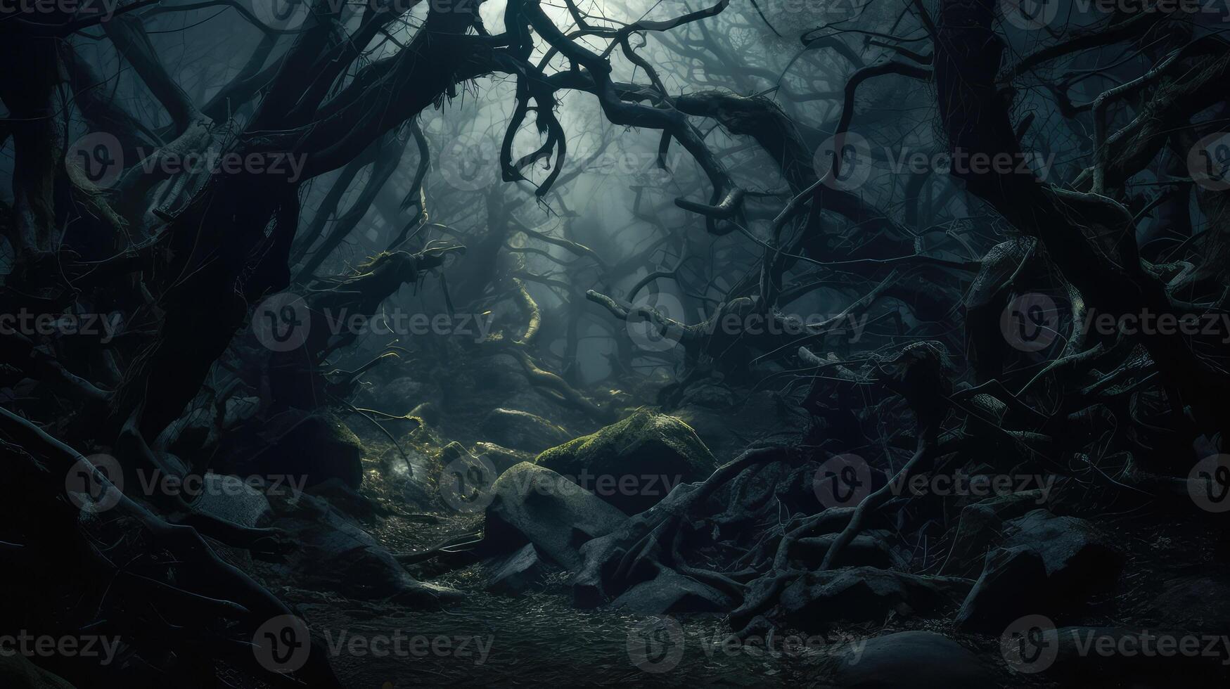 canopy creepy tree branches photo