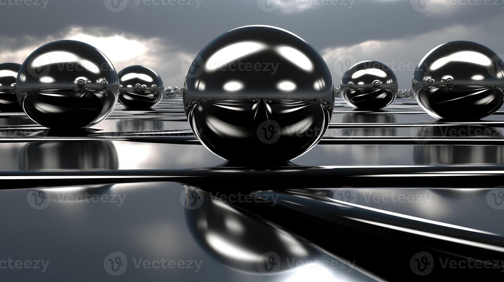 reflective black shiny background photo