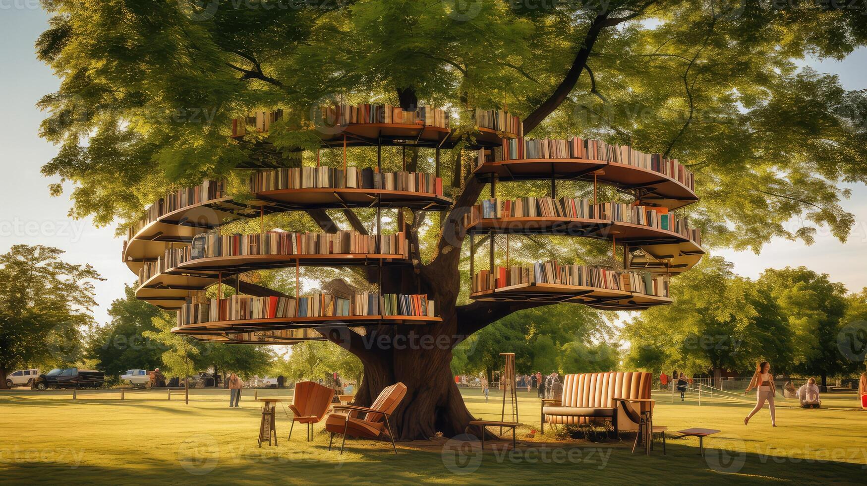 park book tree photo
