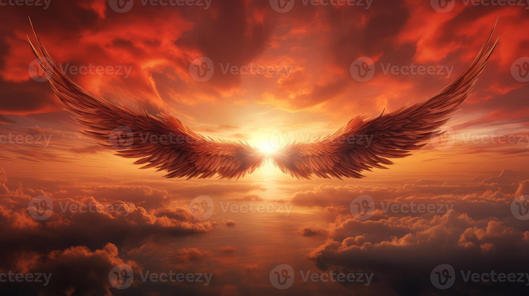 orange angel red photo