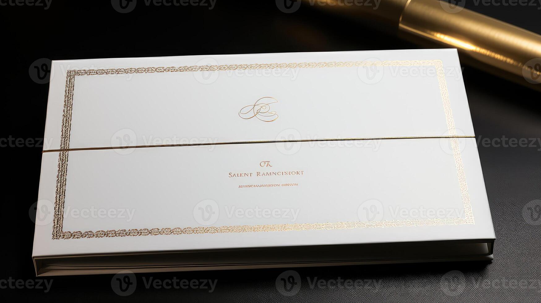 elegance gold line border photo